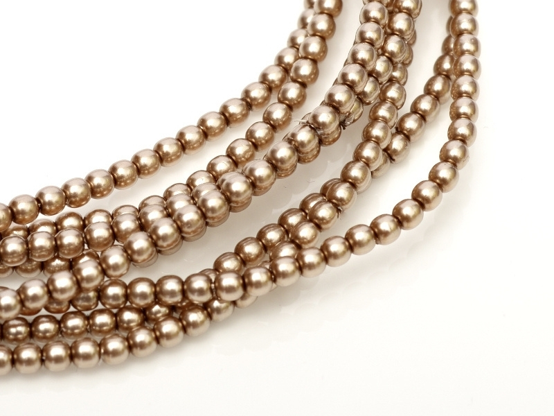 04-132-19001-70417 Shiny Cocoa Glass Pearl 120 Pc.-0 04-132-19001-70417 Shiny Cocoa Glass Pearl 120 Pc.-0