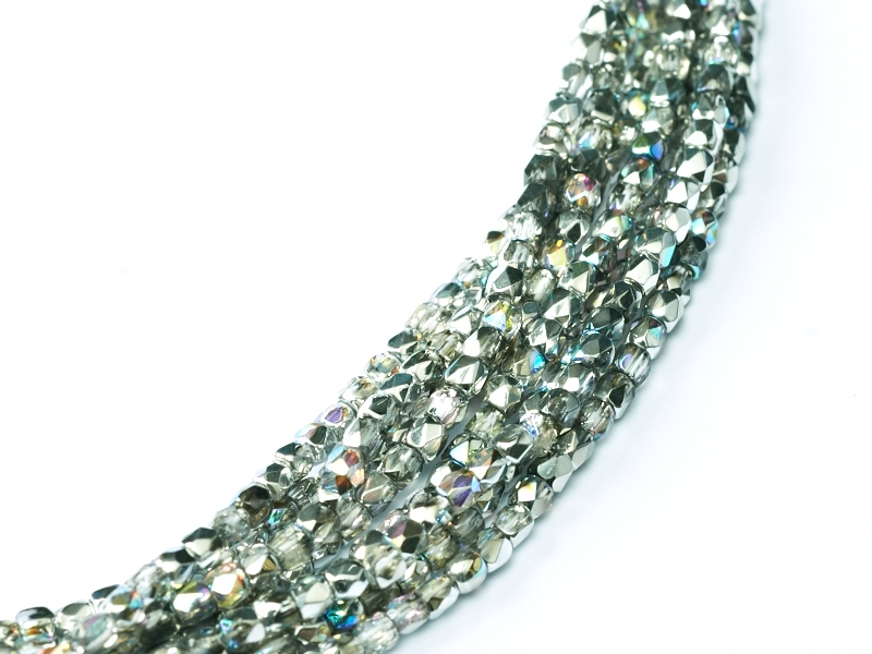 2FP-00030-98530 Fire Polished Crystal Silver Rainbow 2 mm.-0 2FP-00030-98530 Fire Polished Crystal Silver Rainbow 2 mm.-0