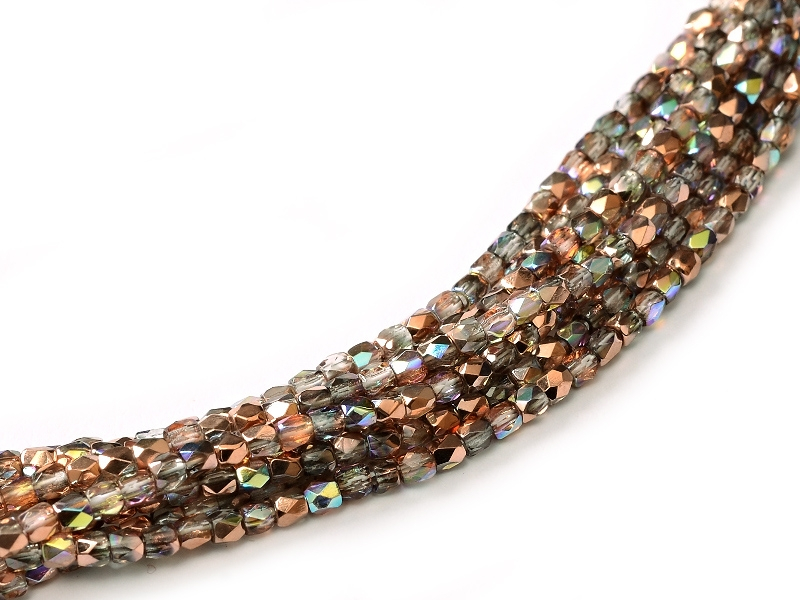 2FP-00030-98533 Fire Polished Crystal Copper Rainbow 2 mm.-0