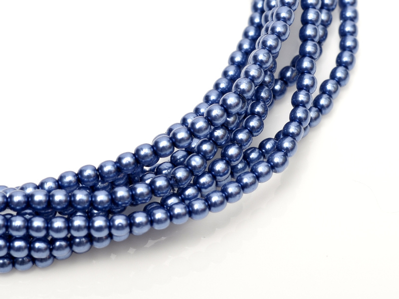 04-132-19001-10190 Shiny Persian Blue Glass Pearl 120 Pc.-0 04-132-19001-10190 Shiny Persian Blue Glass Pearl 120 Pc.-0