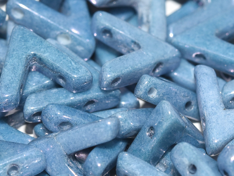 AVA-03000-14464 Chalk White Baby Blue Luster AVA Beads 10 Pc.-0 AVA-03000-14464 Chalk White Baby Blue Luster AVA Beads 10 Pc.-0