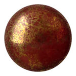 CP-25 Opaque Choco Bronze Cabochon Par Puca®  25 mm. Round-0