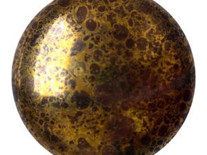 CP-18 Opaque Dark Choco Bronze Cabochon Par Puca® 18 mm. Round-0