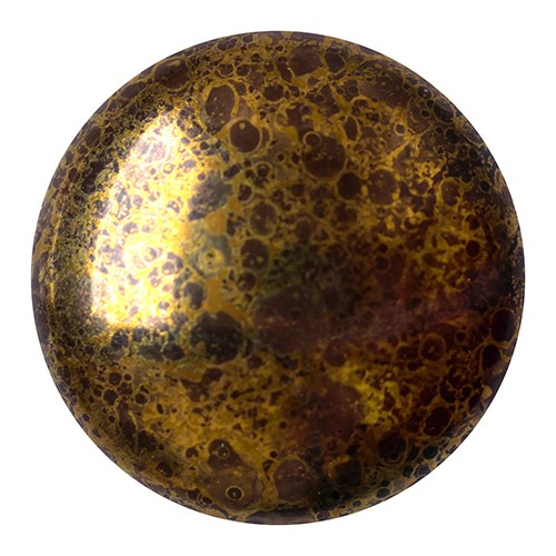 CP-18 Opaque Dark Choco Bronze Cabochon Par Puca® 18 mm. Round-0