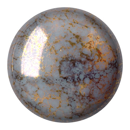 CP-18 Opaque Grey Bronze Cabochon Par Puca® 18 mm. Round-0