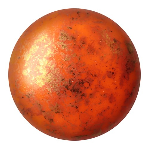 CP-18 Opaque Hyacinth Bronze Cabochon Par Puca® 18 mm. Round-0