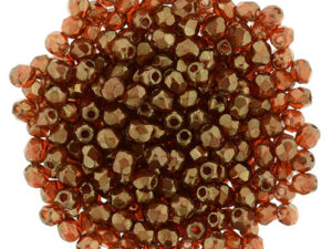 0030289 Dark Bronze Hyacinth facet 2.5 mm. 100 Pc.-0