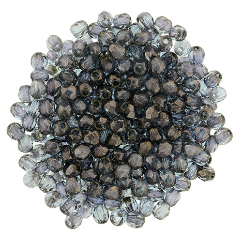 0080529 Crystal Chocolate Metallic Bronze Luster facet 2.5 mm. 100 Pc.-13650