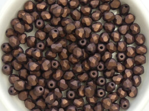 0080636 Jet Matte Vega facet, 4 mm. 50 Pc.-13669