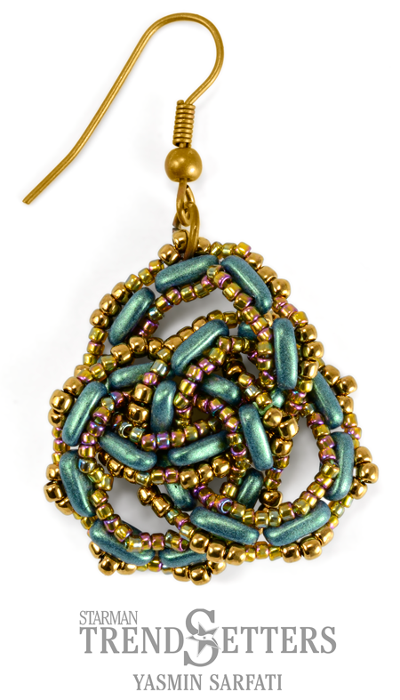Celtic Knot Earings, Free Pattern with CzechMates® Bars-14362