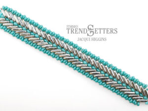 Cypress Leaf Bracelet, Free Pattern with CzechMates™ Beam Beads.-13716