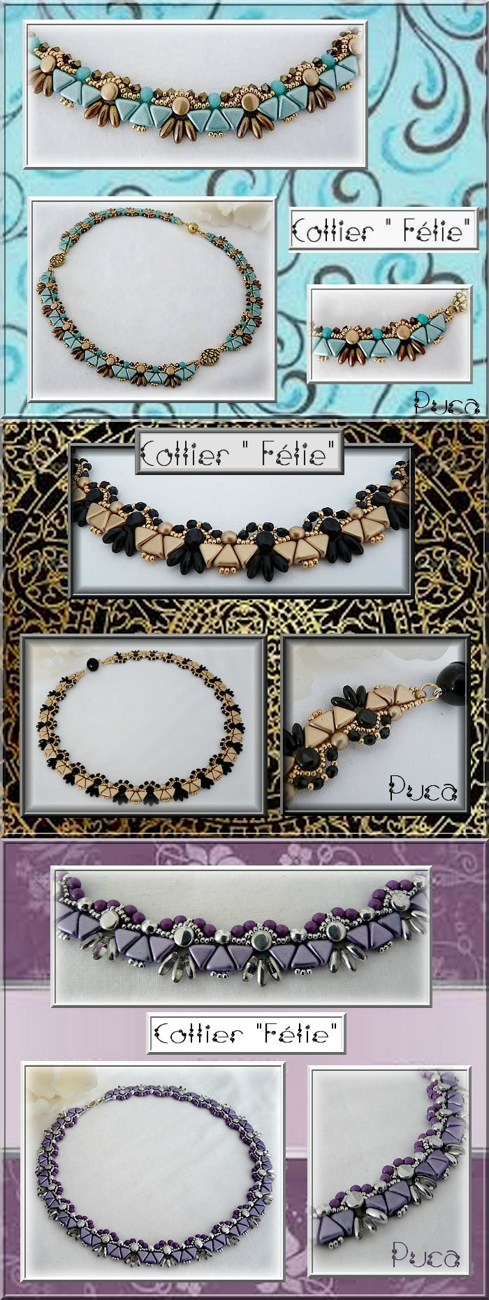Felié Collier: Gratis Patroon bij Kheops® par Puca®-0 Felié Collier: Gratis Patroon bij Kheops® par Puca®-0