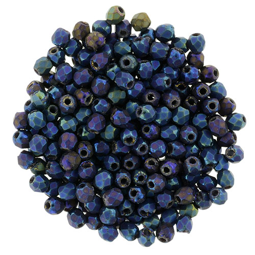 FP-2,5-21135JT Fire Polished Matte Iris Blue 2,5 mm.-0 FP-2,5-21135JT Fire Polished Matte Iris Blue 2,5 mm.-0