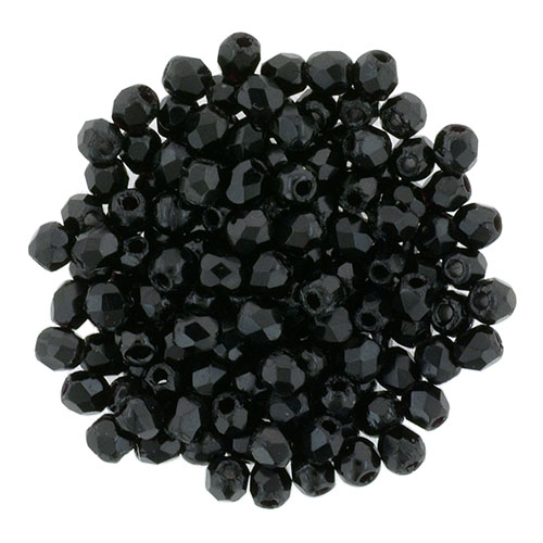 FP-2,5-23980 Fire Polished Jet 2,5 mm.-0 FP-2,5-23980 Fire Polished Jet 2,5 mm.-0