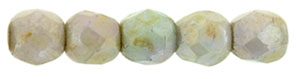 FP-2,5-65455AL Fire Polished Ultra Luster Opaque Green 2,5 mm.-13905