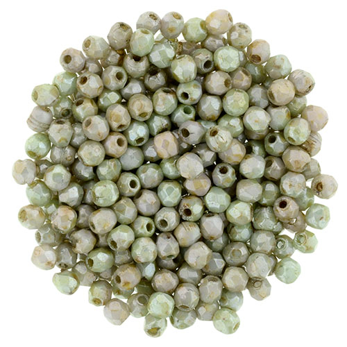 FP-2,5-65455AL Fire Polished Ultra Luster Opaque Green 2,5 mm.-0