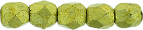 FP-2,5-77058CR Fire Polished ColorTrends: Saturated Metallic Primrose Yellow 2,5 mm.-13917