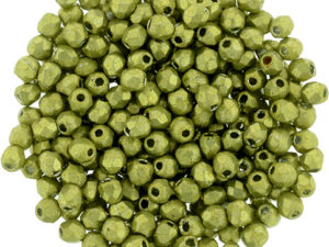 FP-2,5-77058CR Fire Polished ColorTrends: Saturated Metallic Primrose Yellow 2,5 mm.-0