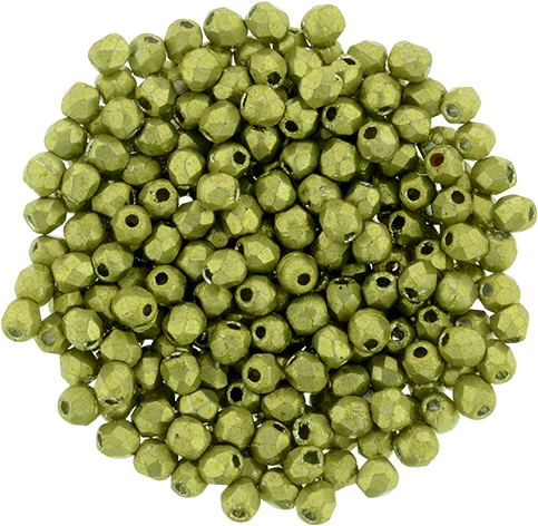 FP-2,5-77058CR Fire Polished ColorTrends: Saturated Metallic Primrose Yellow 2,5 mm.-0 FP-2,5-77058CR Fire Polished ColorTrends: Saturated Metallic Primrose Yellow 2,5 mm.-0