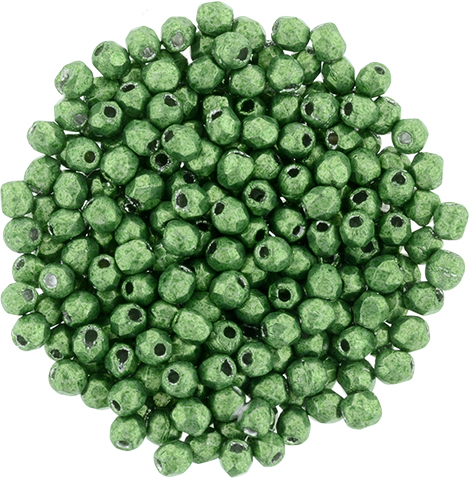 FP-2,5-77059CR Fire Polished ColorTrends: Saturated Metallic Kale 2,5 mm.-0 FP-2,5-77059CR Fire Polished ColorTrends: Saturated Metallic Kale 2,5 mm.-0