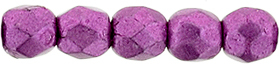 FP-2,5-77062CR Fire Polished ColorTrends: Saturated Metallic Pink Yarrow 2,5 mm.-13933