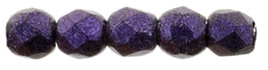 FP-2,5-79021JT Fire Polished Metallic Suede - Purple 2,5 mm.-13950