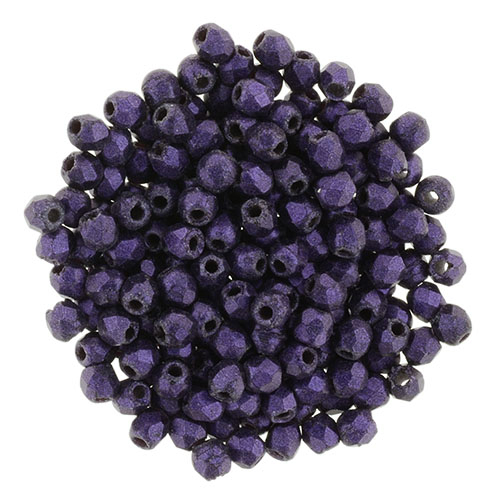 FP-2,5-79021JT Fire Polished Metallic Suede - Purple 2,5 mm.-0 FP-2,5-79021JT Fire Polished Metallic Suede - Purple 2,5 mm.-0