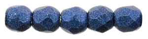 FP-2,5-79031JT Fire Polished Metallic Suede - Blue 2,5 mm.-13954