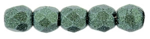 FP-2,5-79051JT Fire Polished Metallic Suede - Lt. Green 2,5 mm.-13958