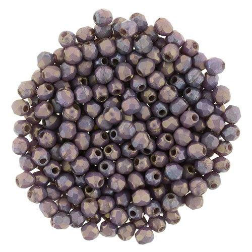 FP-2,5-DS02010 Fire Polished Matte - Luster - Opaque Bronzed Smoke 2,5 mm.-0