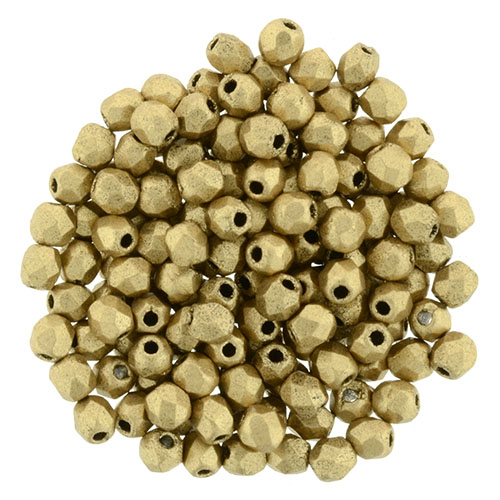 FP-2,5-00030-01710 Fire Polished Matte Metallic Flax 2,5 mm.-0 FP-2,5-00030-01710 Fire Polished Matte Metallic Flax 2,5 mm.-0