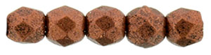 FP-2,5-00030-01750JT Fire Polished Matte Metallic Dark Copper 2,5 mm.-13805