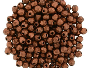 FP-2,5-00030-01750JT Fire Polished Matte Metallic Dark Copper 2,5 mm.-0