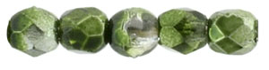 FP-2,5-K5507CR Fire Polished Mirror-Fern Green 2,5 mm.-13817
