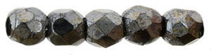 FP-2,5-23980L Fire Polished Hematite 2,5 mm.-13885