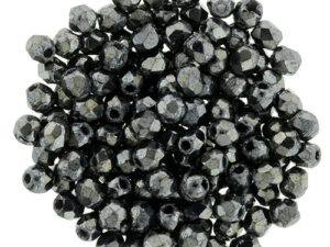 FP-2,5-23980L Fire Polished Hematite 2,5 mm.-0