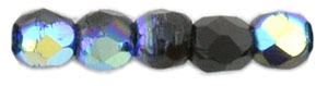 FP-2,5-23980-28701 Fire Polished Jet AB 2,5 mm.-13893