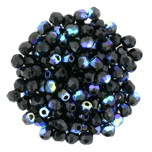 FP-2,5-23980-28701 Fire Polished Jet AB 2,5 mm.-0 FP-2,5-23980-28701 Fire Polished Jet AB 2,5 mm.-0