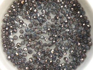 0080529 Crystal Chocolate Metallic Bronze Luster facet 2.5 mm. 100 Pc.-13653