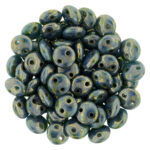 CML-63140LG CzechMate Lentils Luster – Transparent Gold/Turquoise 40 Pc.-0