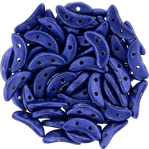 CMCR-77065CR CzechMates Crescent Saturated Metallic Lapis Blue 5 gram.-0 CMCR-77065CR CzechMates Crescent Saturated Metallic Lapis Blue 5 gram.-0