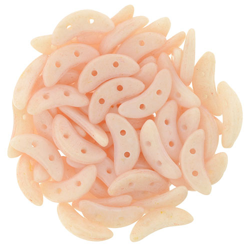 CMCR-S0005WH CzechMates Crescent ColorTrends: Opaque Peach Echo 5 gram.-0 CMCR-S0005WH CzechMates Crescent ColorTrends: Opaque Peach Echo 5 gram.-0