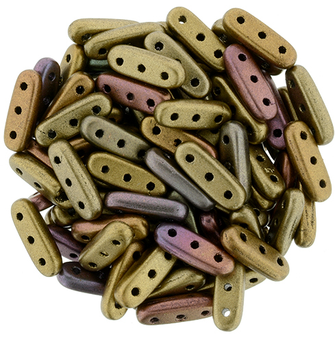 CMBM-00030-01640 Matte - Metallic Bronze Iris CzechMates® Beam 10 gram-0