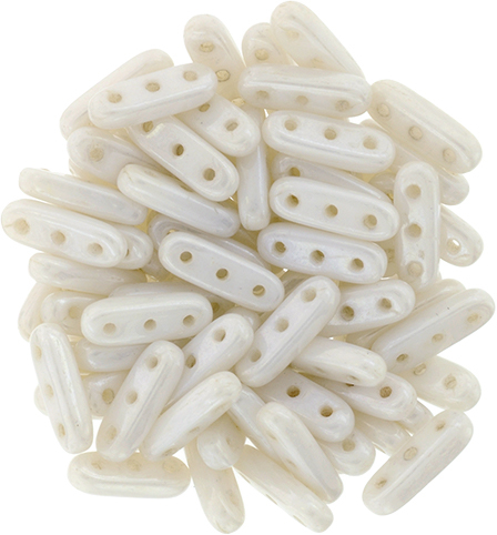 CMBM-03000-14400 Opaque White Luster CzechMates® Beam 10 gram-0