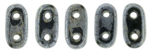 CMB-23980-14400 Jet Hematite CzechMates® Bar, 10 gram-13771