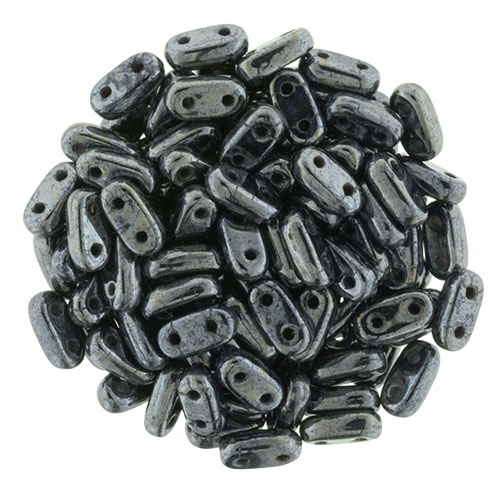 CMB-23980-14400 Jet Hematite CzechMates® Bar, 10 gram-0 CMB-23980-14400 Jet Hematite CzechMates® Bar, 10 gram-0