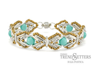 Protect Me Bracelet, Free Pattern with CzechMates™ Beam Beads.-0
