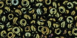 TM-03-0083 Metallic Iris Brown Magatama 3 mm. TOHO-0