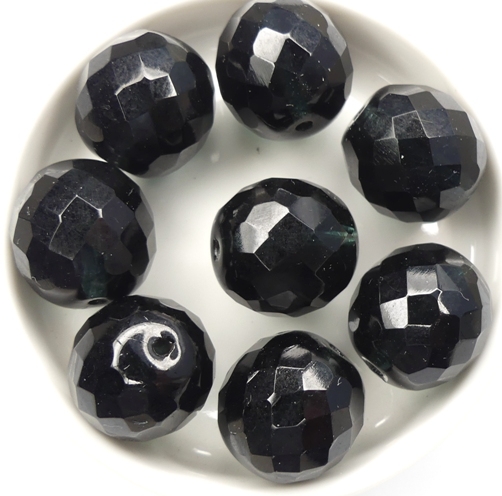 0020206 Dark Montana, Facet 16 mm. 4 Pc.-14520