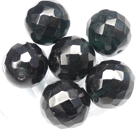 0020206 Dark Montana, Facet 16 mm. 4 Pc.-14522